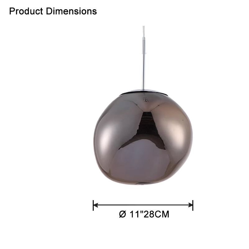 Pendant Light Acrylic Melt Design E27 15.0 cm Warm White Dining Room Kitchen Island Hanging Ceiling Lamp | Thomler