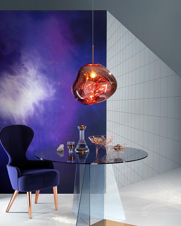 Pendant Light Acrylic Melt Design E27 15.0 cm Warm White Dining Room Kitchen Island Hanging Ceiling Lamp | Thomler