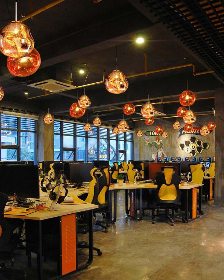 Pendant Light Acrylic Melt Design E27 15.0 cm Warm White Dining Room Kitchen Island Hanging Ceiling Lamp | Thomler
