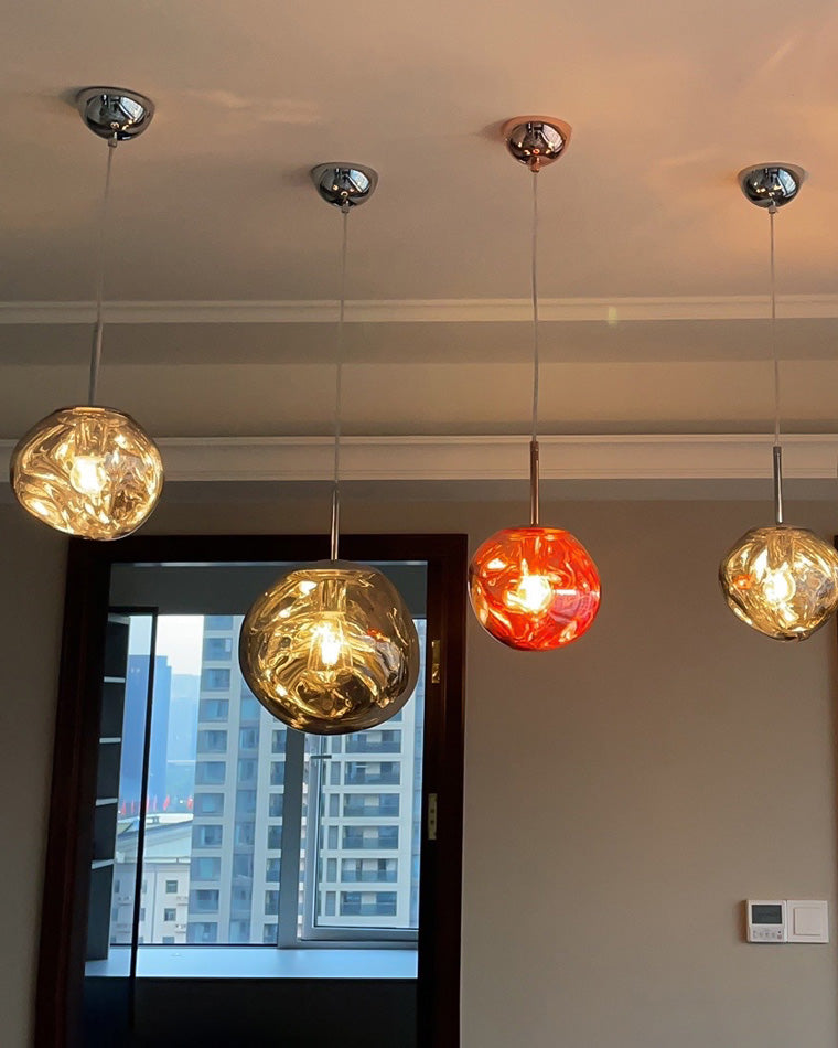 Pendant Light Acrylic Melt Design E27 15.0 cm Warm White Dining Room Kitchen Island Hanging Ceiling Lamp | Thomler