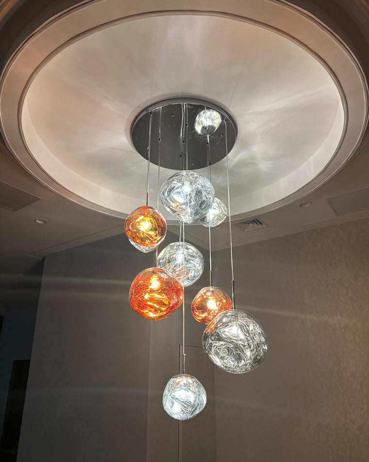 Pendant Light Acrylic Melt Design E27 15.0 cm Warm White Dining Room Kitchen Island Hanging Ceiling Lamp | Thomler