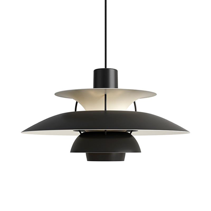 Pendant Light Metal E27 Layered Shade Dining Table Kitchen Island Scandinavian Hanging Ceiling Lamp | Thomler
