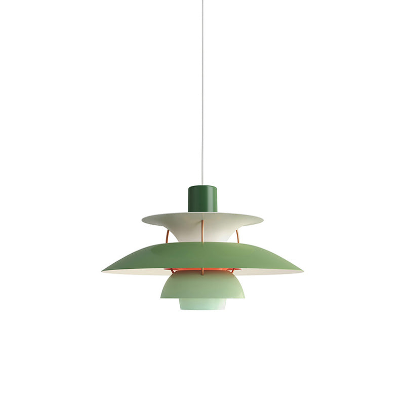 Pendant Light Metal E27 Layered Shade Dining Table Kitchen Island Scandinavian Hanging Ceiling Lamp | Thomler