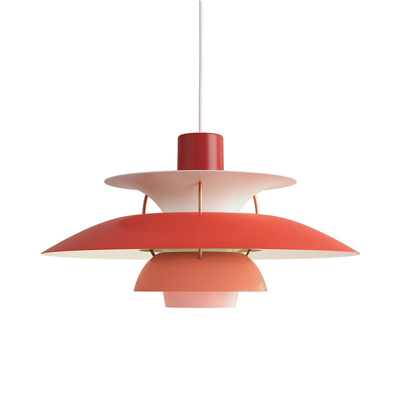 Pendant Light Metal E27 Layered Shade Dining Table Kitchen Island Scandinavian Hanging Ceiling Lamp | Thomler