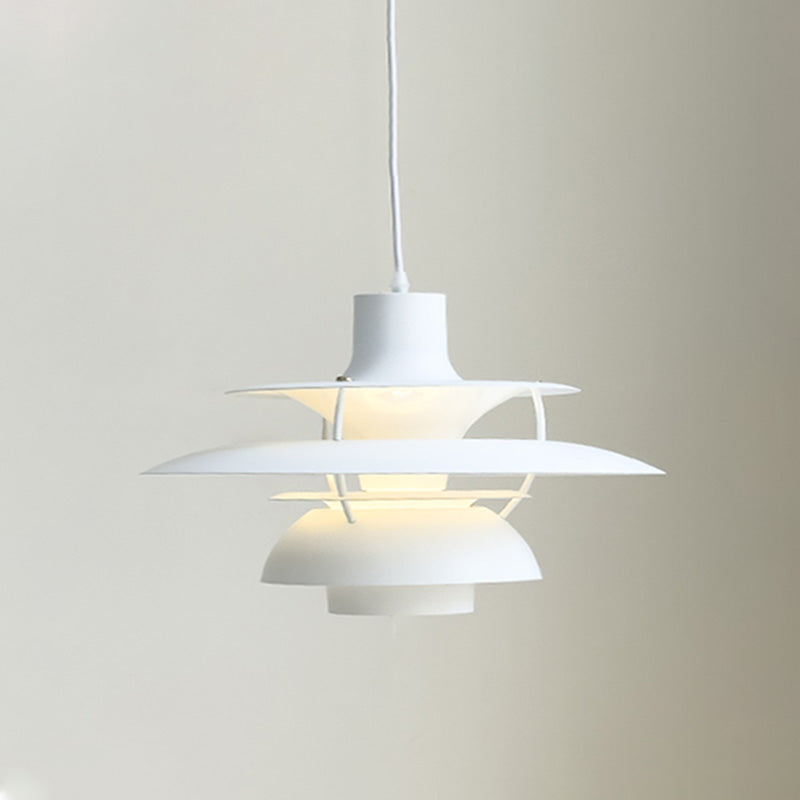 Pendant Light Metal E27 Layered Shade Dining Table Kitchen Island Scandinavian Hanging Ceiling Lamp | Thomler