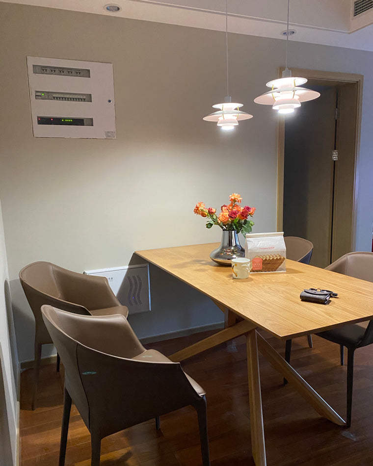 Pendant Light Metal E27 Layered Shade Dining Table Kitchen Island Scandinavian Hanging Ceiling Lamp | Thomler