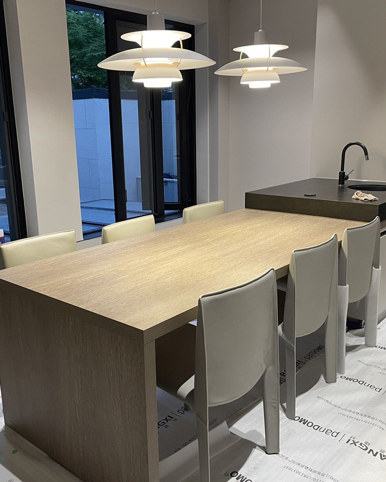 Pendant Light Metal E27 Layered Shade Dining Table Kitchen Island Scandinavian Hanging Ceiling Lamp | Thomler