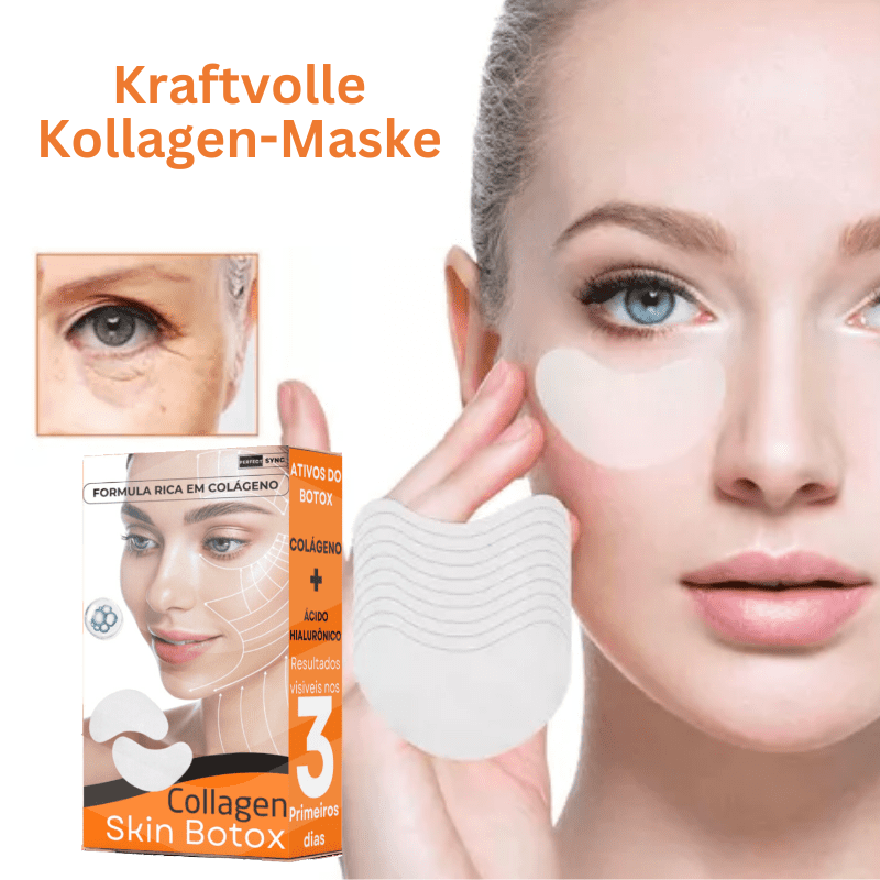 Hydrating Collagen Face Mask with Hyaluronic Acid for Plump Smooth Radiant Skin | Firming Anti-Wrinkle Treatment for Women & Men | Thomler
