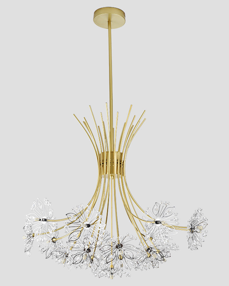 Chandelier Crystal 13 Lights 20.5 in Modern Living Room Dining Room Lighting Fixture | Thomler