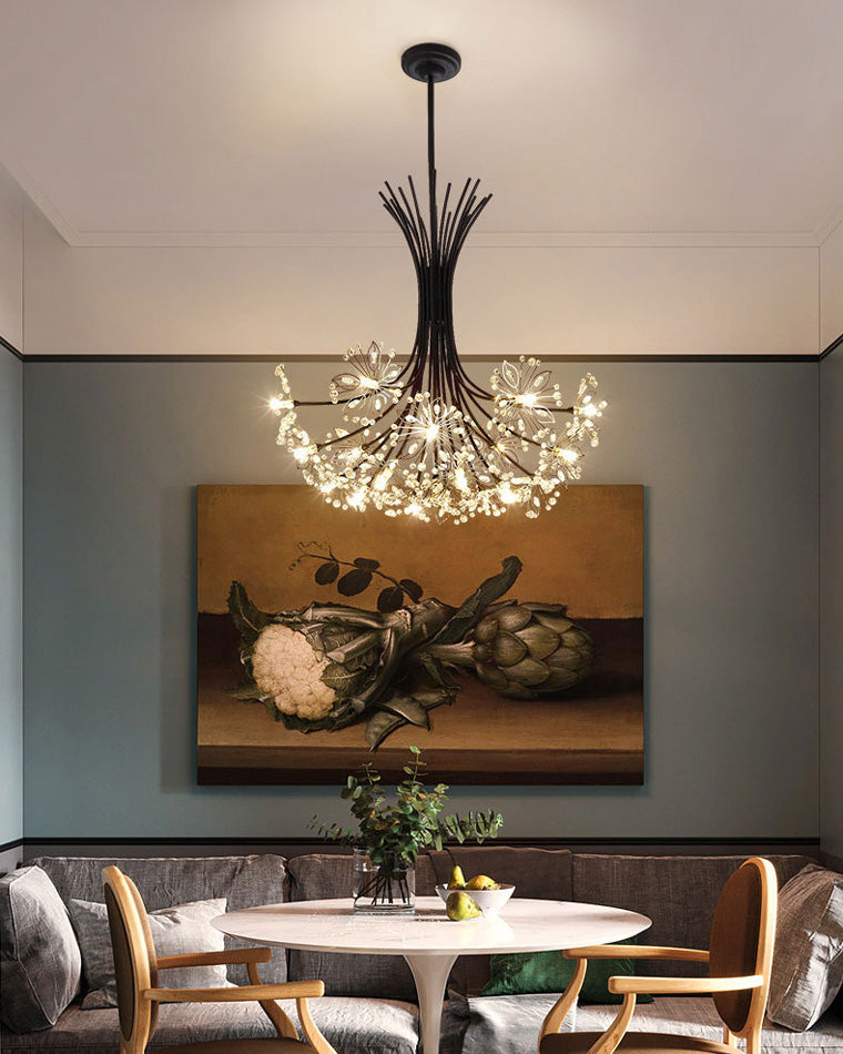 Chandelier Crystal 13 Lights 20.5 in Modern Living Room Dining Room Lighting Fixture | Thomler
