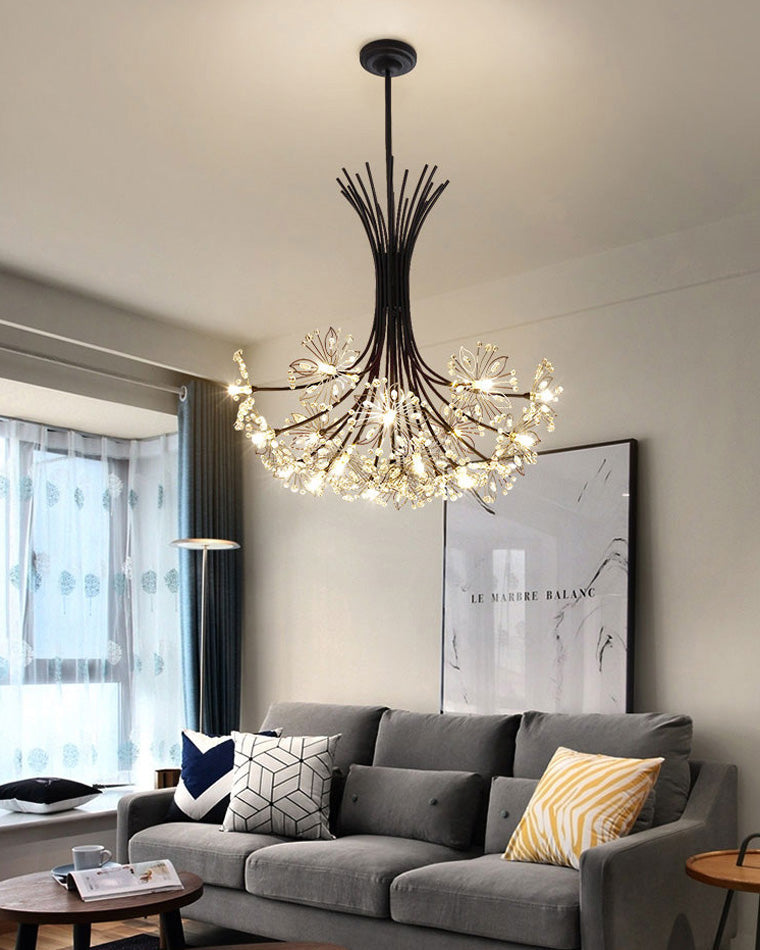 Chandelier Crystal 13 Lights 20.5 in Modern Living Room Dining Room Lighting Fixture | Thomler