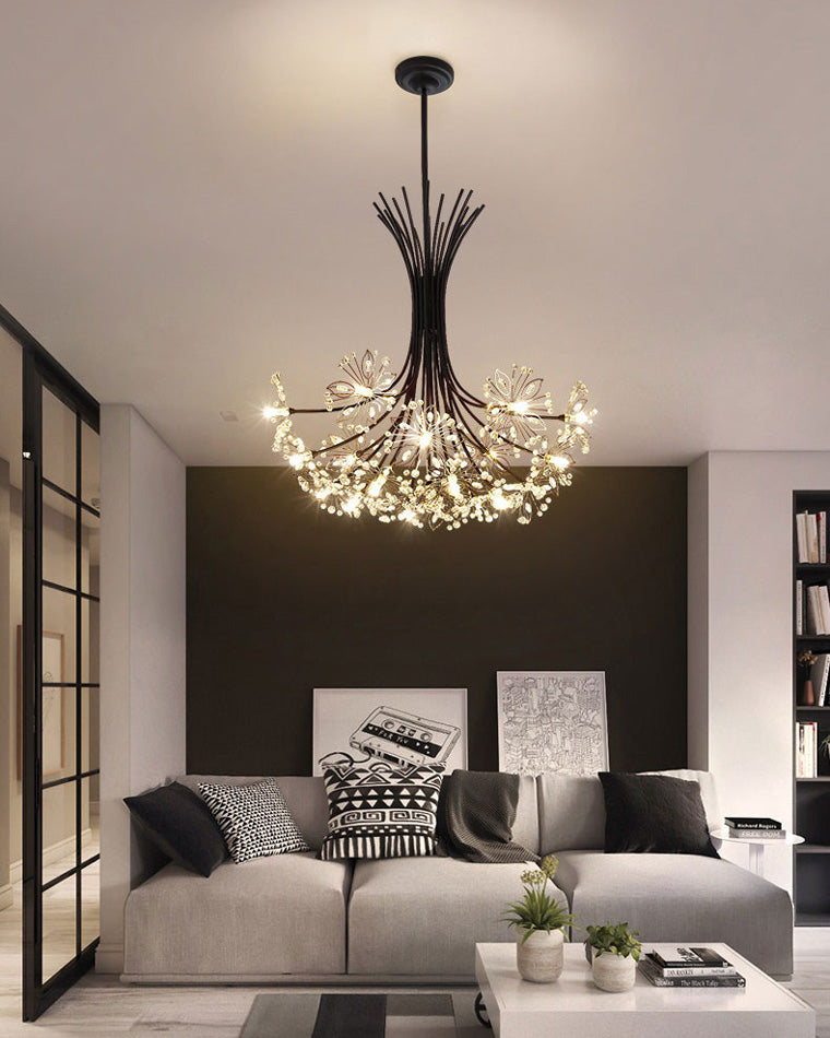 Chandelier Crystal 13 Lights 20.5 in Modern Living Room Dining Room Lighting Fixture | Thomler