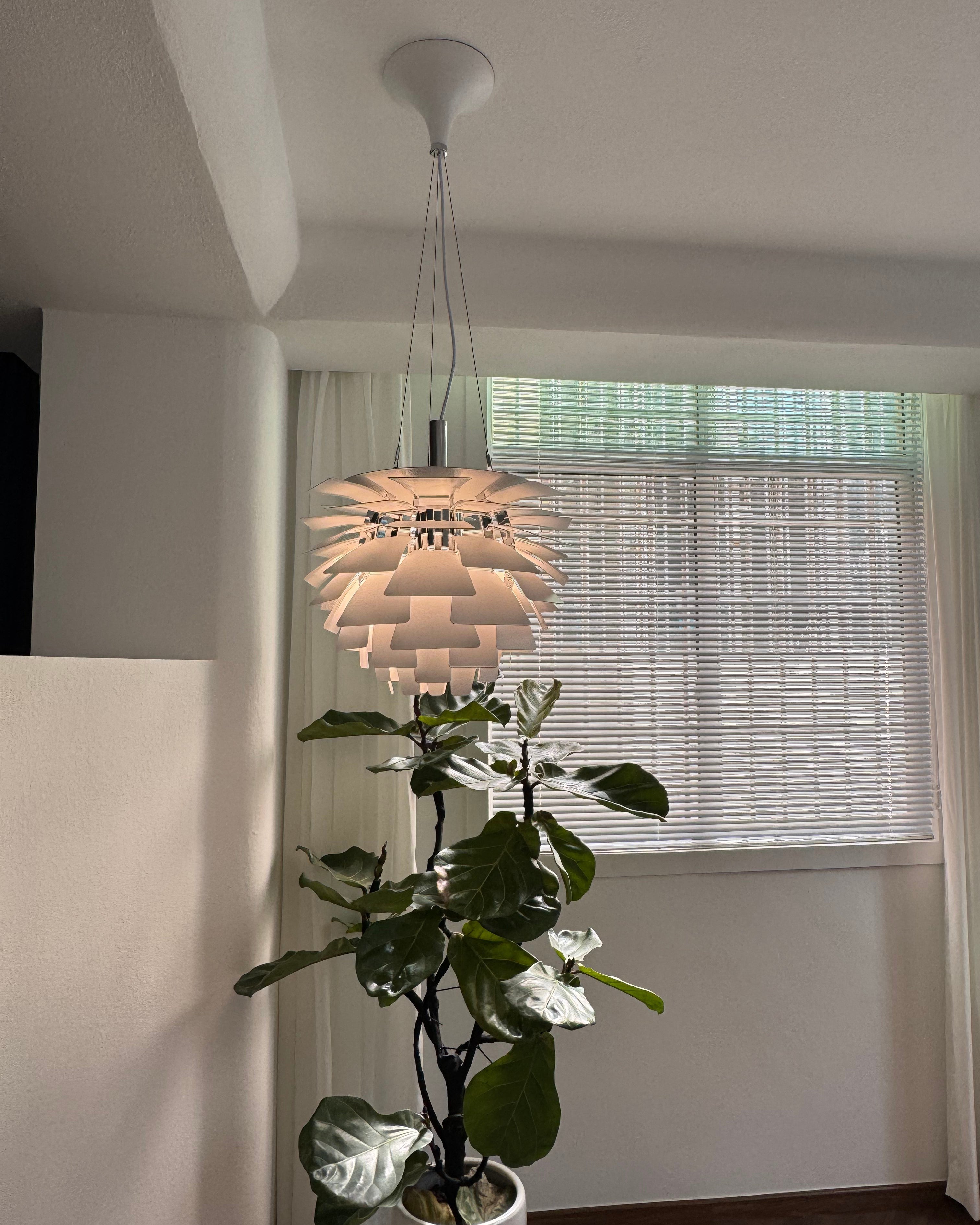 Pendant Light Metal 48.0 cm 18.9" Warm White Dining Room Adjustable Hanging Ceiling Lamp Pinecone Style E27 | Thomler