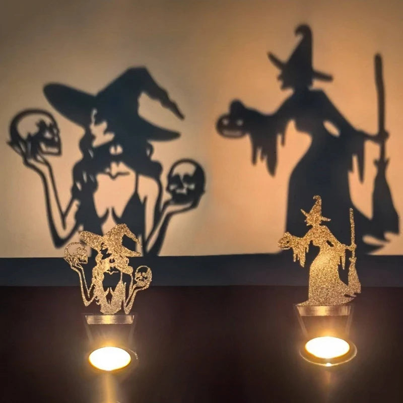 Spooky Metal Candle Holder with Sculptural Details for Seasonal and Everyday Home Decor | Thomler