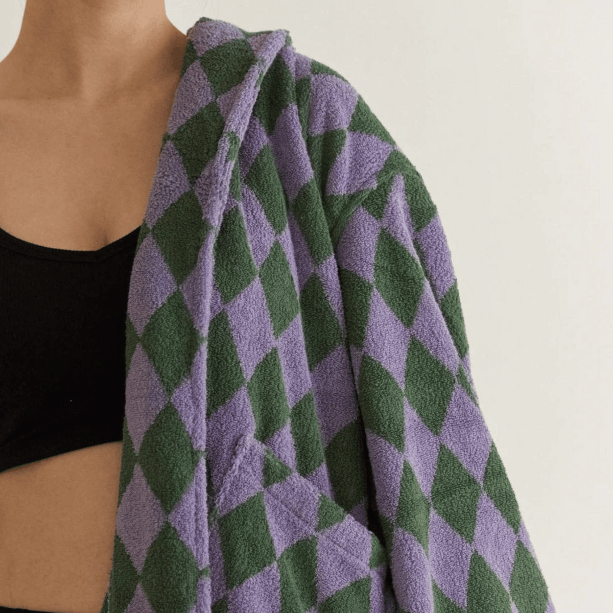 Heavyweight Jacquard Bath Robe – 100% Organic Cotton Spa-Quality Wrap for Men & Women | Thomler
