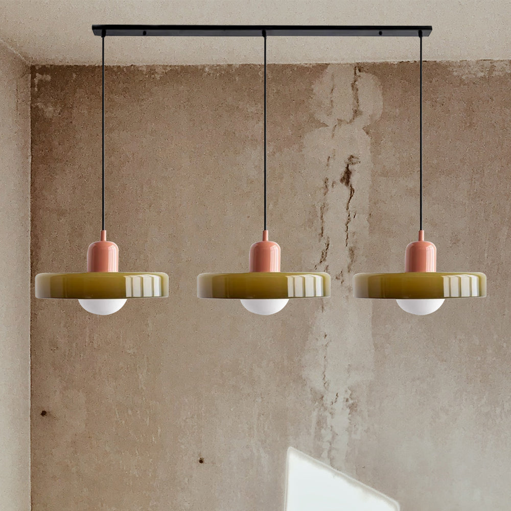 Pendant Light Glass Shade 30.0 cm Bedroom Bedside Hanging Lamp Modern Minimalist Nordic Style Adjustable Ceiling Light | Thomler