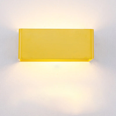 Wall Lamp Aluminium LED Up Down Indoor Hallway Bedroom Accent Lighting Modern Minimalist Sconce Black White | Thomler
