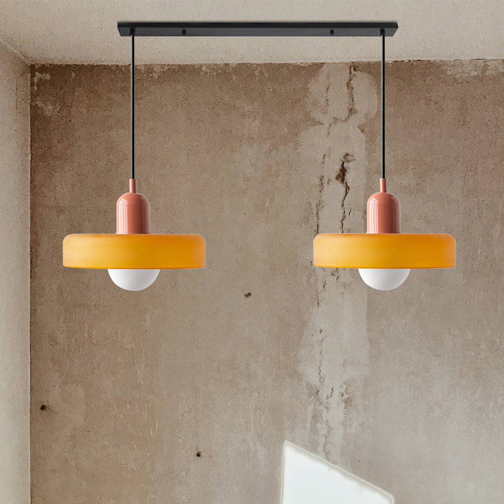 Pendant Light Glass Double Shade G9 35.0 cm Dining Room Kitchen Island Ceiling Fixture Modern Hanging Lamp | Thomler