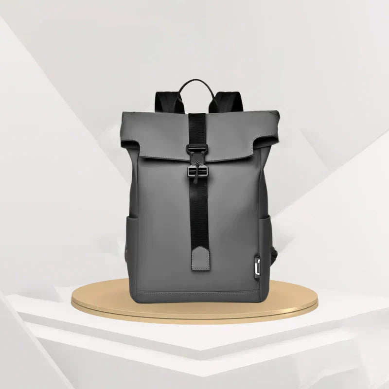 Commuter Backpack with USB Charging Port - Waterproof Laptop Bag for Work Travel School - Ergonomic Padded Straps Multi-Compartment | Thomler