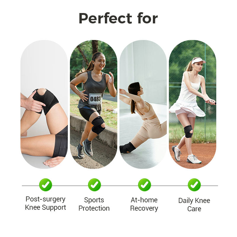 Adjustable Knee Support Brace with Stabilizing Straps – Breathable Compression Sleeve for Active Relief | Thomler