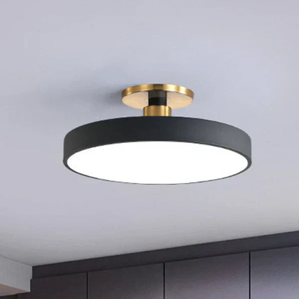 Ceiling Lamp Acrylic LED 60.0 cm Gold Modern Bedroom Living Room Flush Mount Light Scandinavian Lighting | Thomler