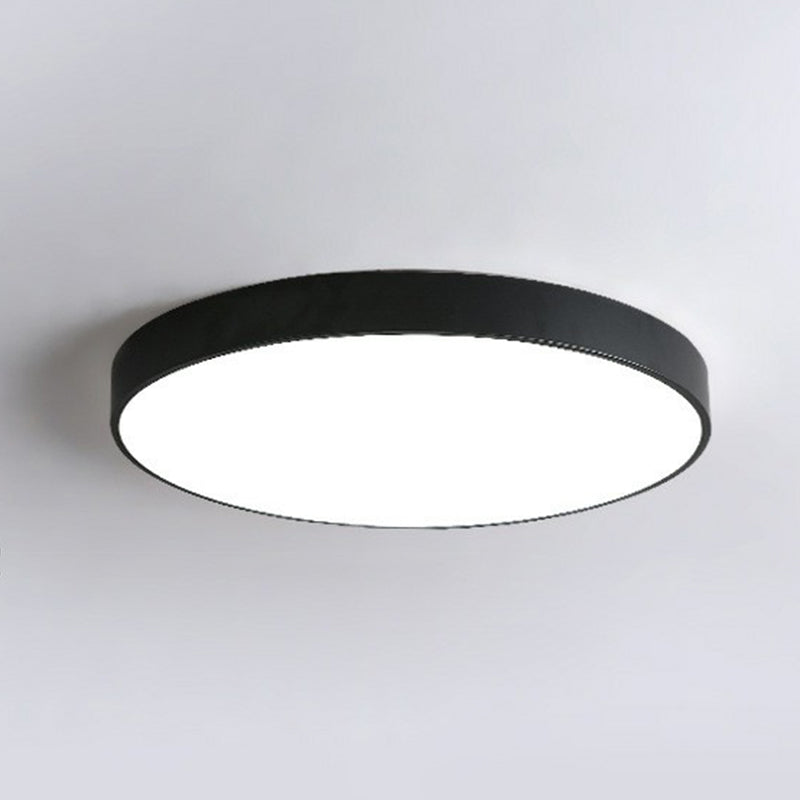 LED Ceiling Light Flush Mount Ultra-Slim Profile 2-Inch Low Profile Round Overhead Lighting Bedroom Modern Minimalist Scandinavian Design | Thomler