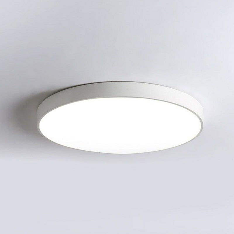 LED Ceiling Light Flush Mount Ultra-Slim Profile 2-Inch Low Profile Round Overhead Lighting Bedroom Modern Minimalist Scandinavian Design | Thomler