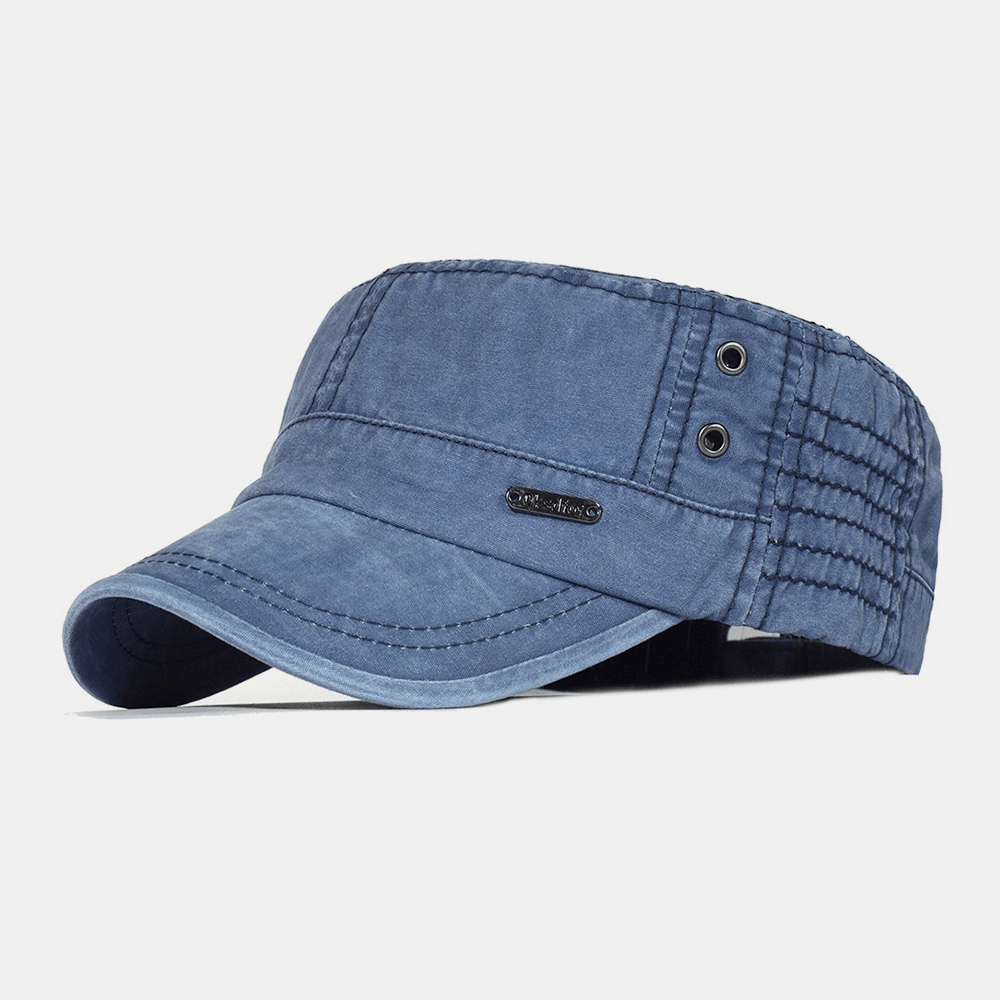 Men's Cotton Cadet Cap – Adjustable Tactical Military Field Hat with Ventilation for Everyday Outdoor Wear | Thomler