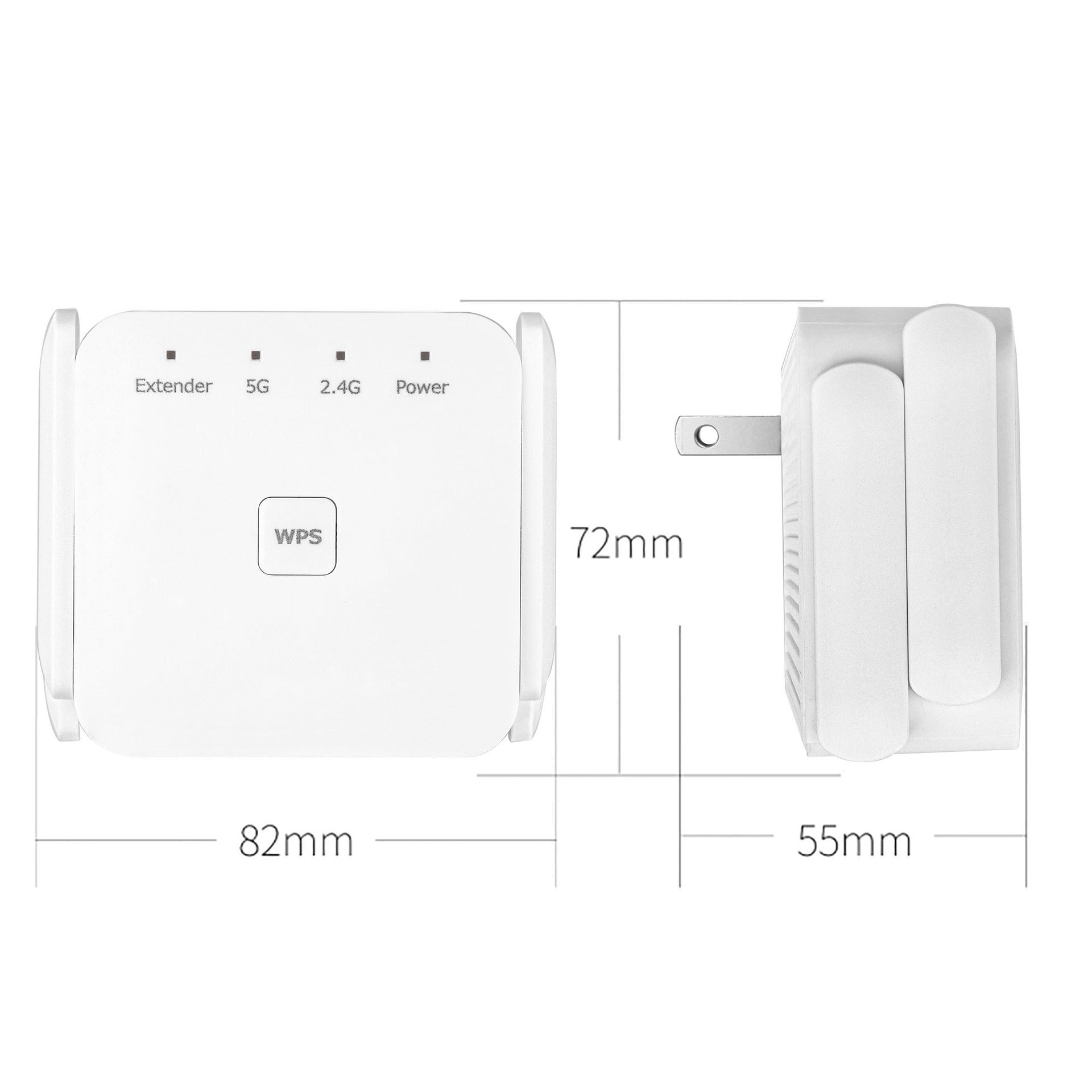 Wireless Signal Booster with Dual-Band Technology for Whole-Home Coverage | Extends Range up to 300 Mbps | Works with All Routers | Thomler