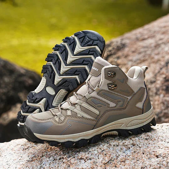 Cushioned High-Top Hiking Boots with Ankle Support for Men & Women – Waterproof Trail Shoes for Outdoor Adventures & Travel | Thomler