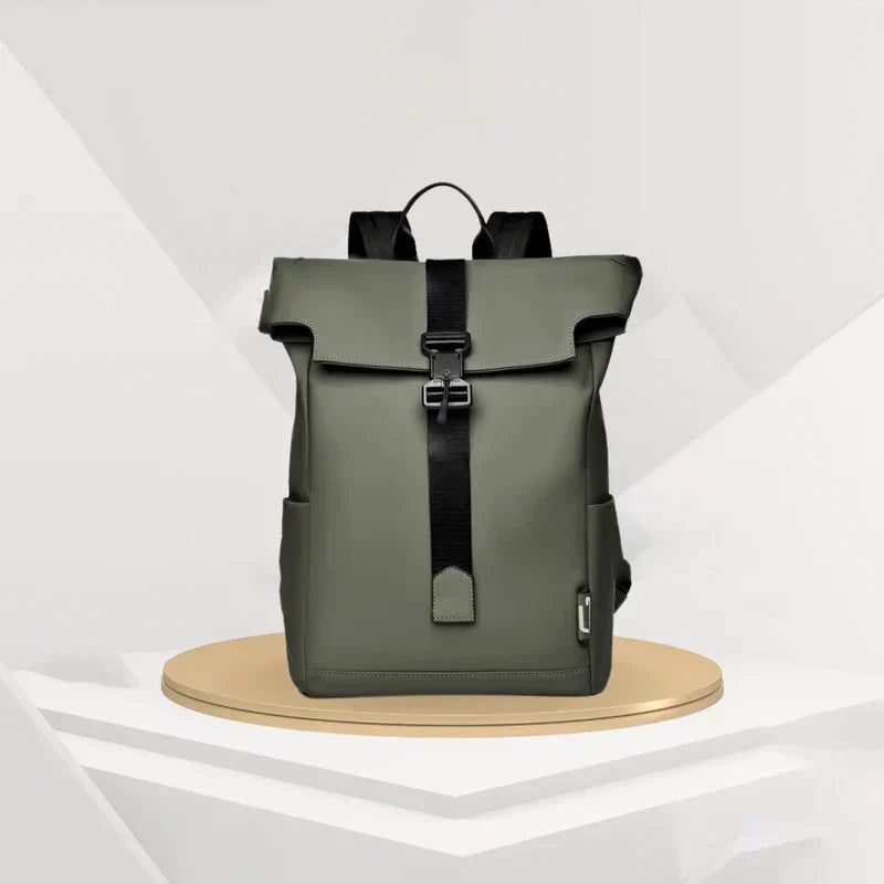 Commuter Backpack with USB Charging Port - Waterproof Laptop Bag for Work Travel School - Ergonomic Padded Straps Multi-Compartment | Thomler