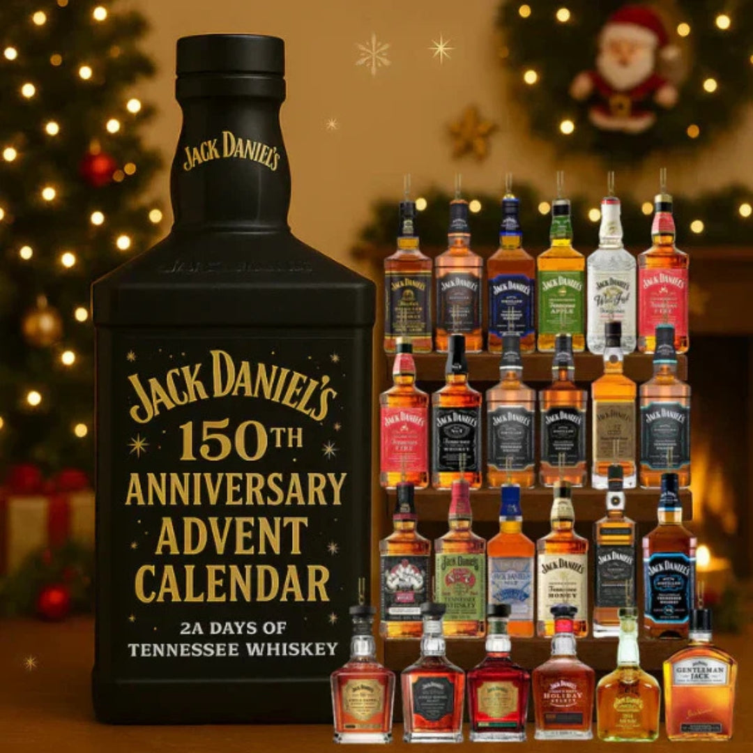 Holiday Spirit Sampler Set – 24 Ornamental Bottles for Daily December Tasting | Thomler
