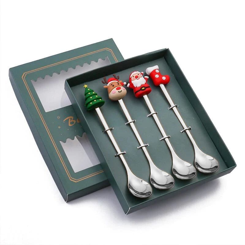 Holiday Flatware Set – Festive Spoons & Forks with Christmas Charm for Elegant Dining & Table Decor | Thomler