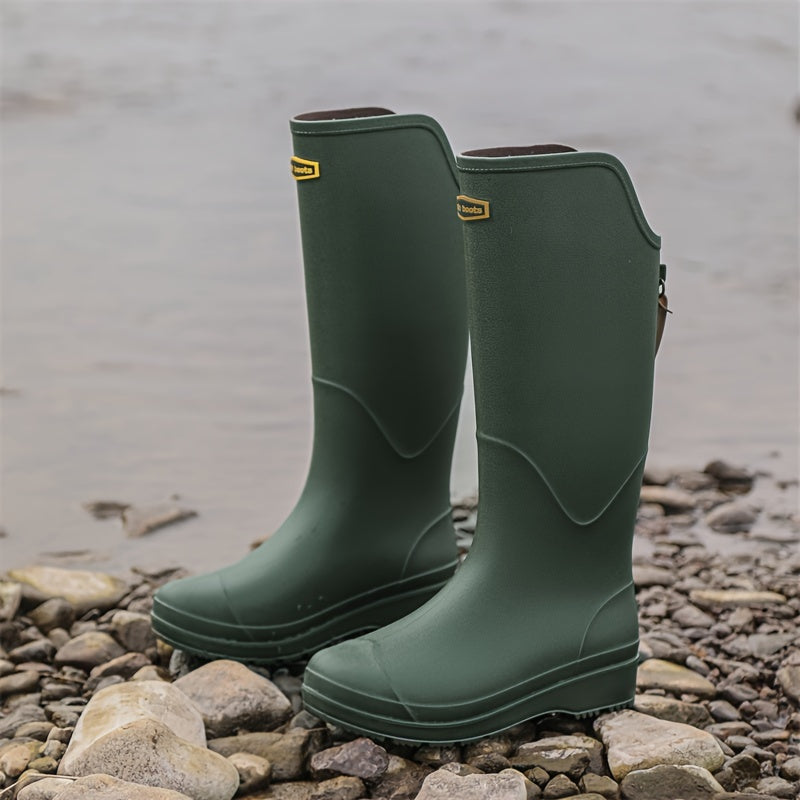 Tall Waterproof Rain Boots for Women – Anti-Slip Outdoor Footwear for Wet Weather, Garden, Festivals | Thomler