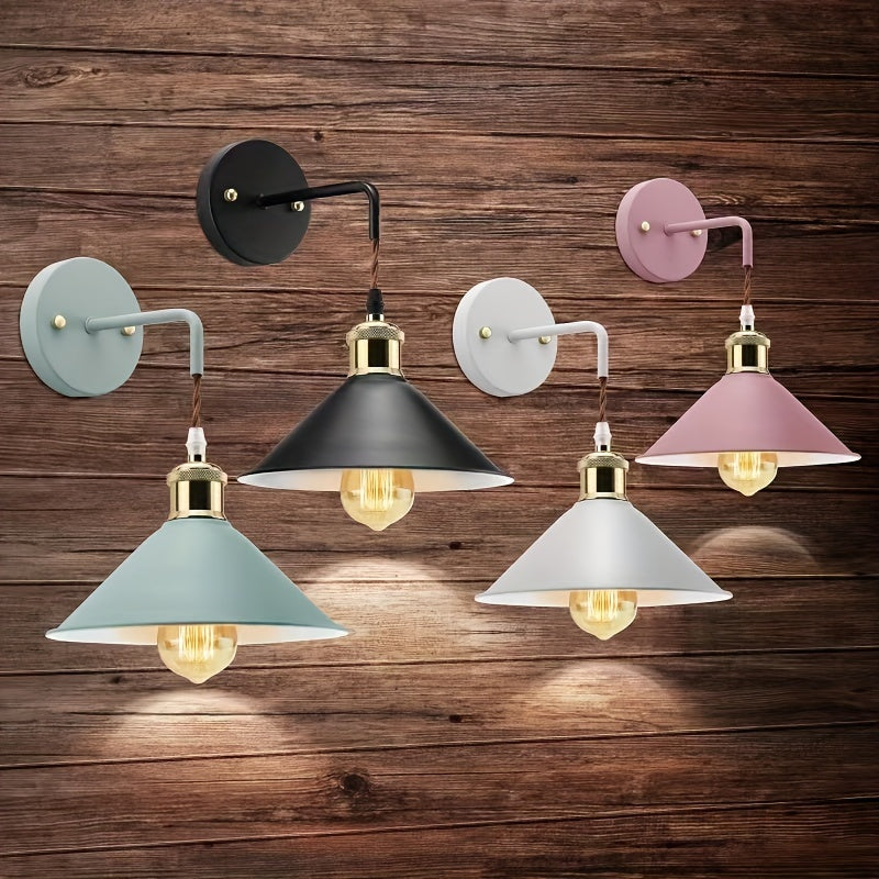 Industrial Wall Light Fixture – Oil-Rubbed Metal Accent Lamp for Bedroom, Living Room & Hallway – E26 Hardwired Sconce | Thomler