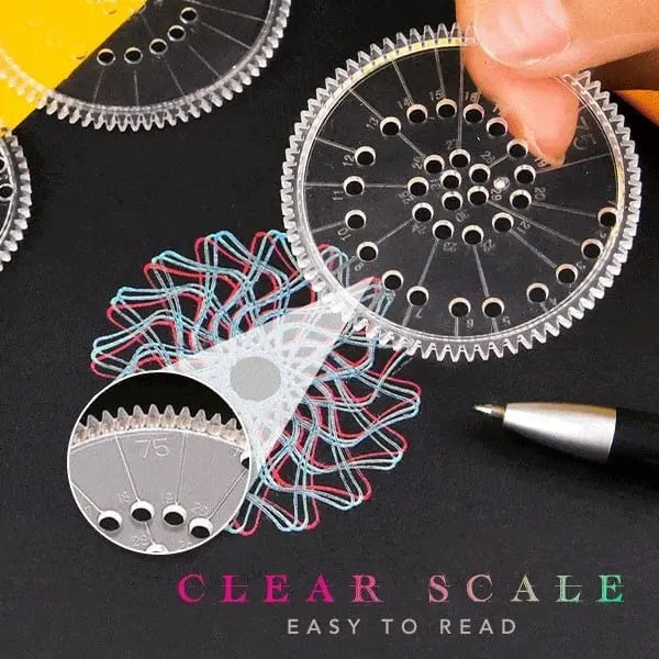 Spirograph Drawing Kit – 22-Piece Geometric Design Tool for Art & Crafts | Thomler