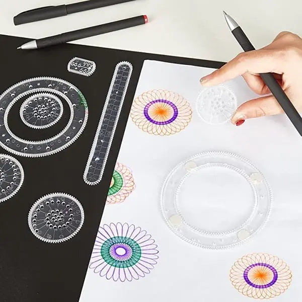 Spirograph Drawing Kit – 22-Piece Geometric Design Tool for Art & Crafts | Thomler