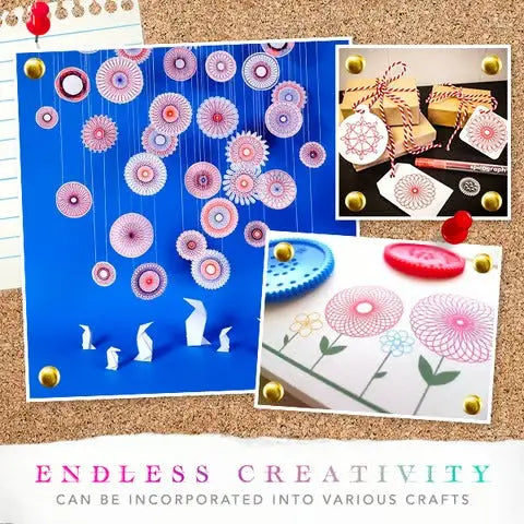 Spirograph Drawing Kit – 22-Piece Geometric Design Tool for Art & Crafts | Thomler