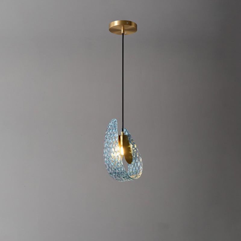 Chandelier Art Glass 19 Lights 95W Blue Peacock Dining Room Living Room Statement Lighting | Thomler