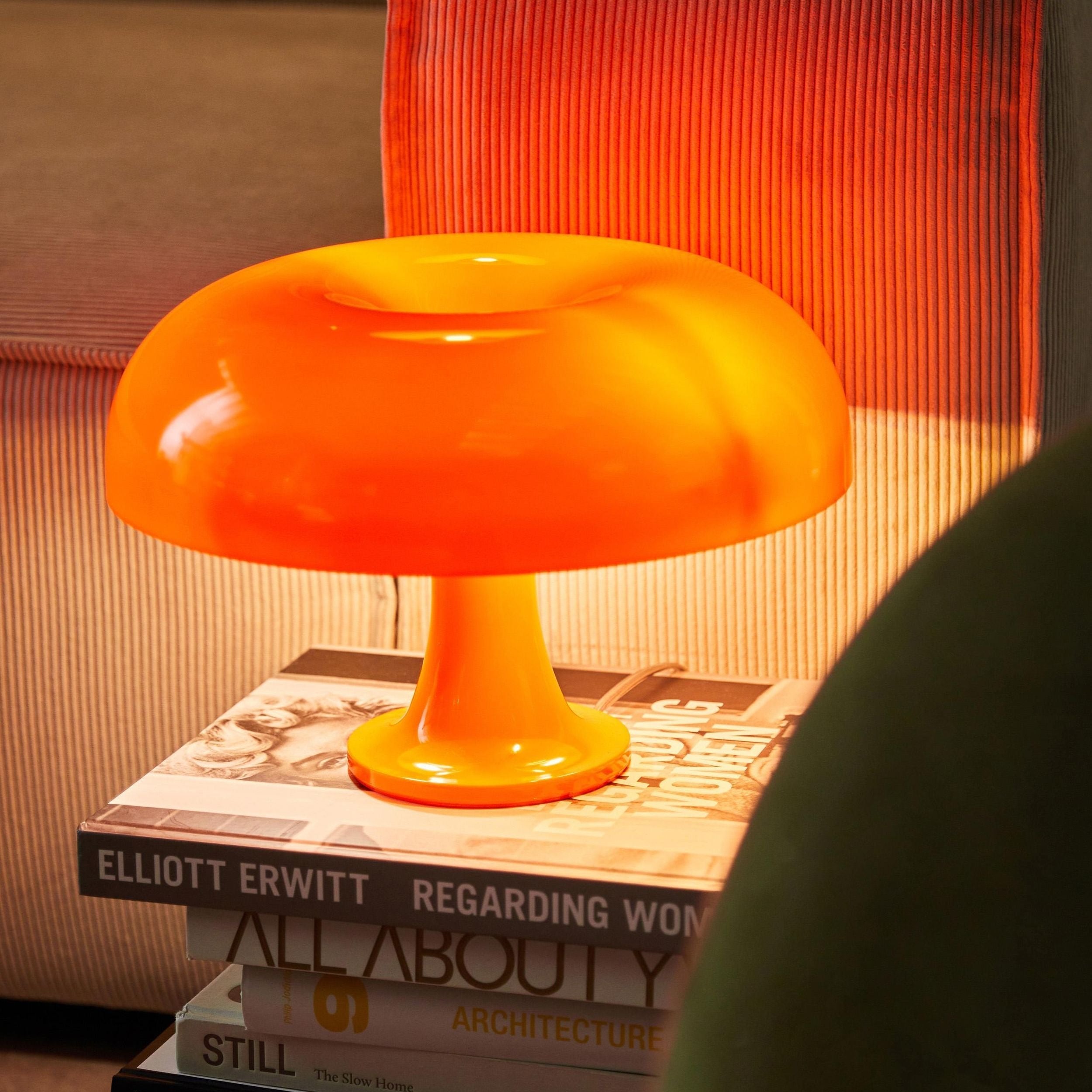 Retro Mushroom Table Lamp with Dimmable LED Warm Light for Bedroom & Living Room Ambiance | Thomler