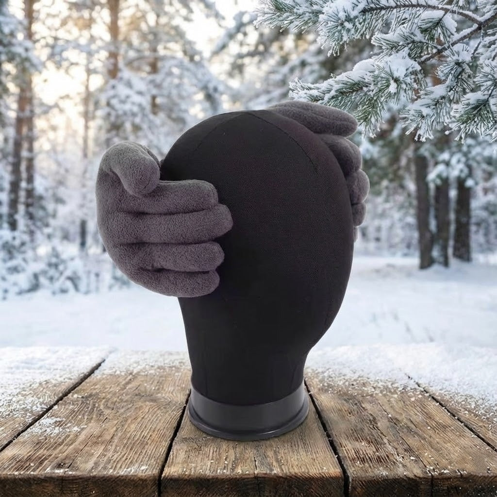 Plush Hand-Shaped Ear Warmers – Cozy Padded Earmuffs for Cold Weather | Winter Headband Accessory for Men & Women | Soft Cotton Ear Covers | Thomler