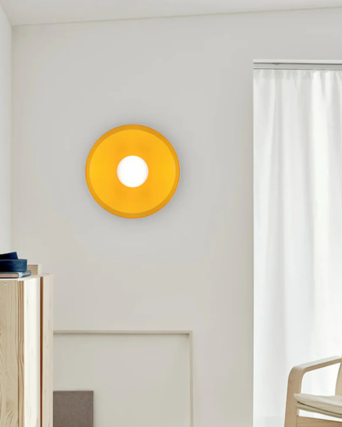 Moderne ronde plafondlamp van glas en ijzer – minimalistische designlamp voor woonkamer en slaapkamer met warme lichtkleur | Sansoti