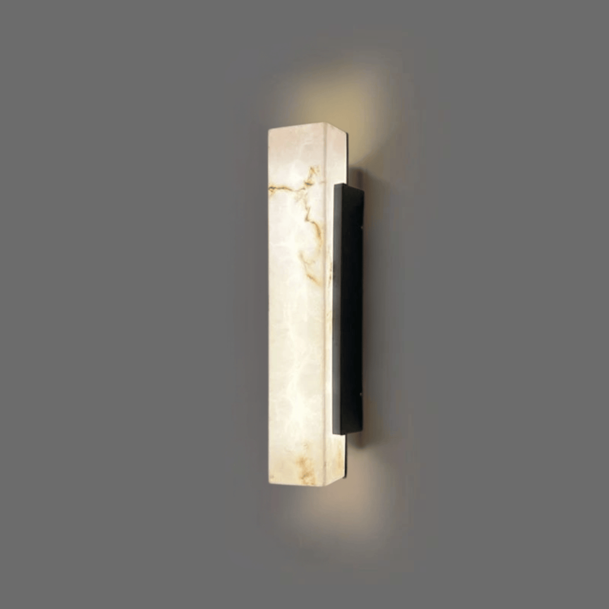 Outdoor LED Wall Sconce with Marble-Look Finish – Weatherproof Modern Linear Light for Entryway & Patio | Thomler