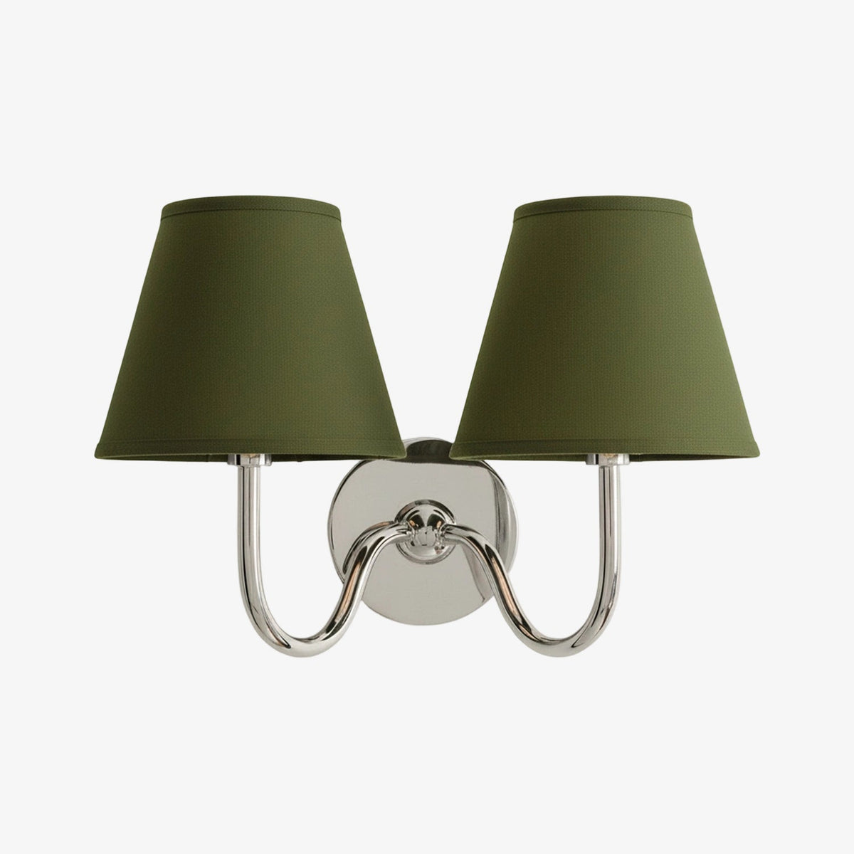 Brass Sconce with Fabric Drum Shade – 1 or 2 Light Hardwired Fixture for Bedroom, Hallway & Living Room | Thomler