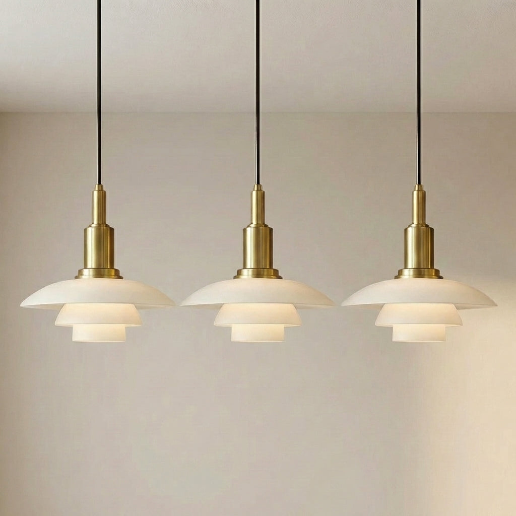 Modern Multi-Head Pendant Light – Adjustable Glass & Metal Ceiling Fixture for Dining Room, Kitchen Island & Living Spaces | Thomler