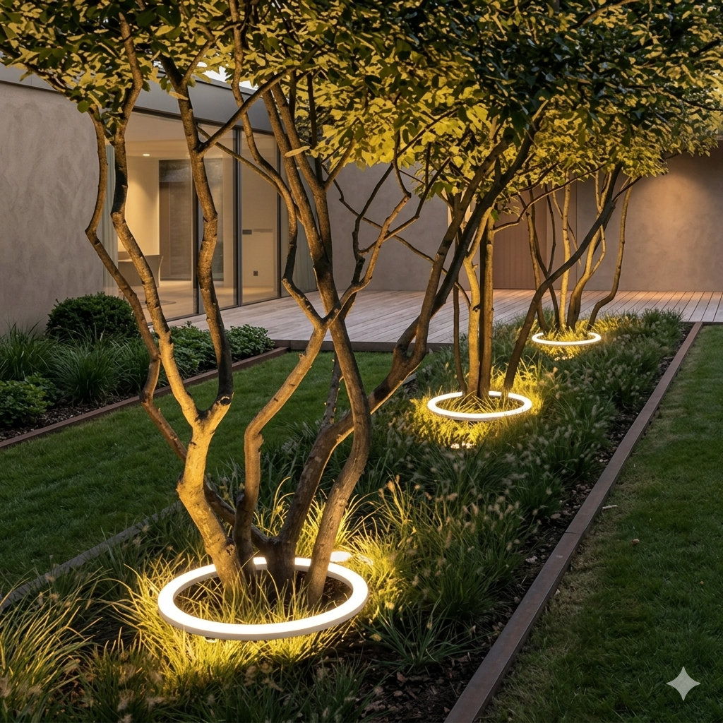 Garden Spotlight Aluminium LED 42.5 cm Warm White Tree Lighting Pathway Accent Outdoor Landscape Light | Thomler