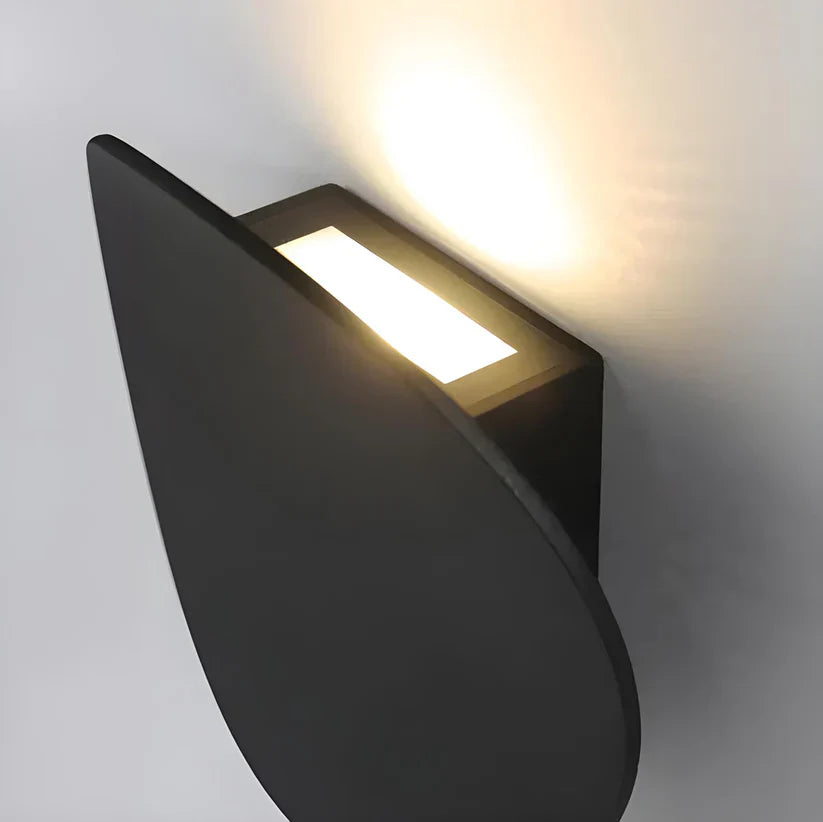 Wall Lamp Aluminium 7W LED Black Modern Bedroom Hallway Indirect Accent Lighting Disc Sconce | Thomler