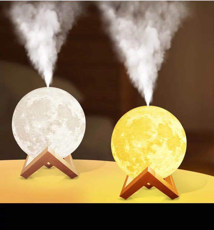 Ultrasonic Cool Mist Humidifier with Moon Lamp Night Light for Bedroom, 880ml Aromatherapy Essential Oil Diffuser, 30 oz Water Tank | Thomler