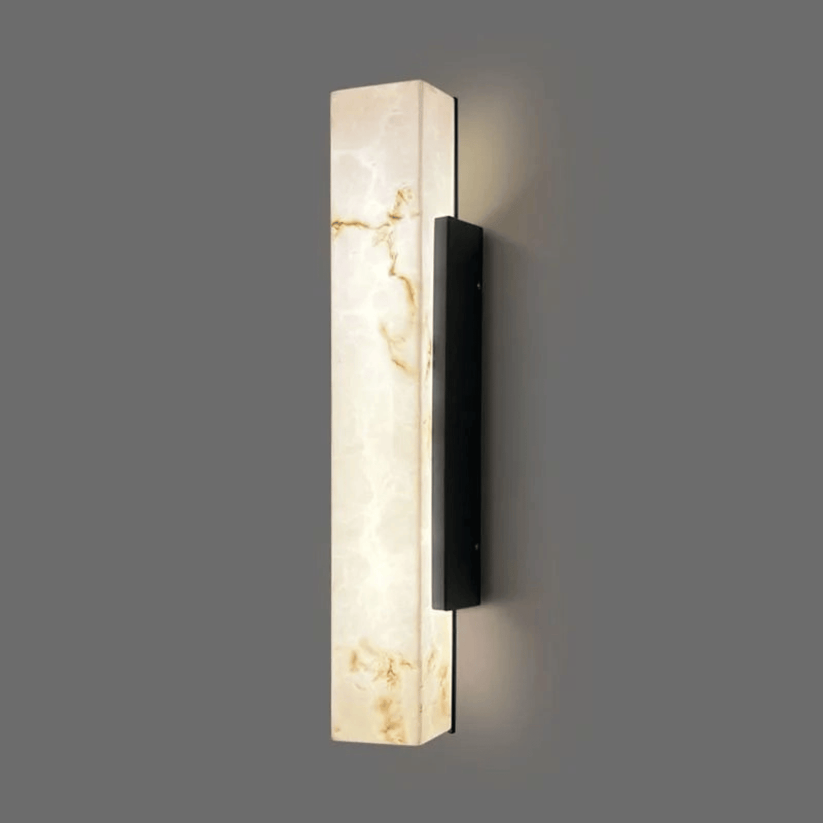 Outdoor LED Wall Sconce with Marble-Look Finish – Weatherproof Modern Linear Light for Entryway & Patio | Thomler