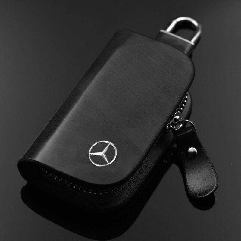Signal Blocking Car Key Pouch with Dual-Chamber RFID Protection | Keyless Entry Anti-Theft Faraday Bag | Compact 5.5×4 in Shielded Holder | Thomler